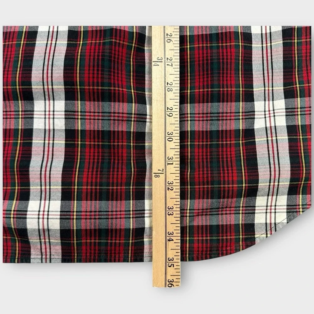VTG Polo Ralph Lauren Shirt XXL Tartan Plaid Long Sleeve Blaire Oxford‎ Pocket